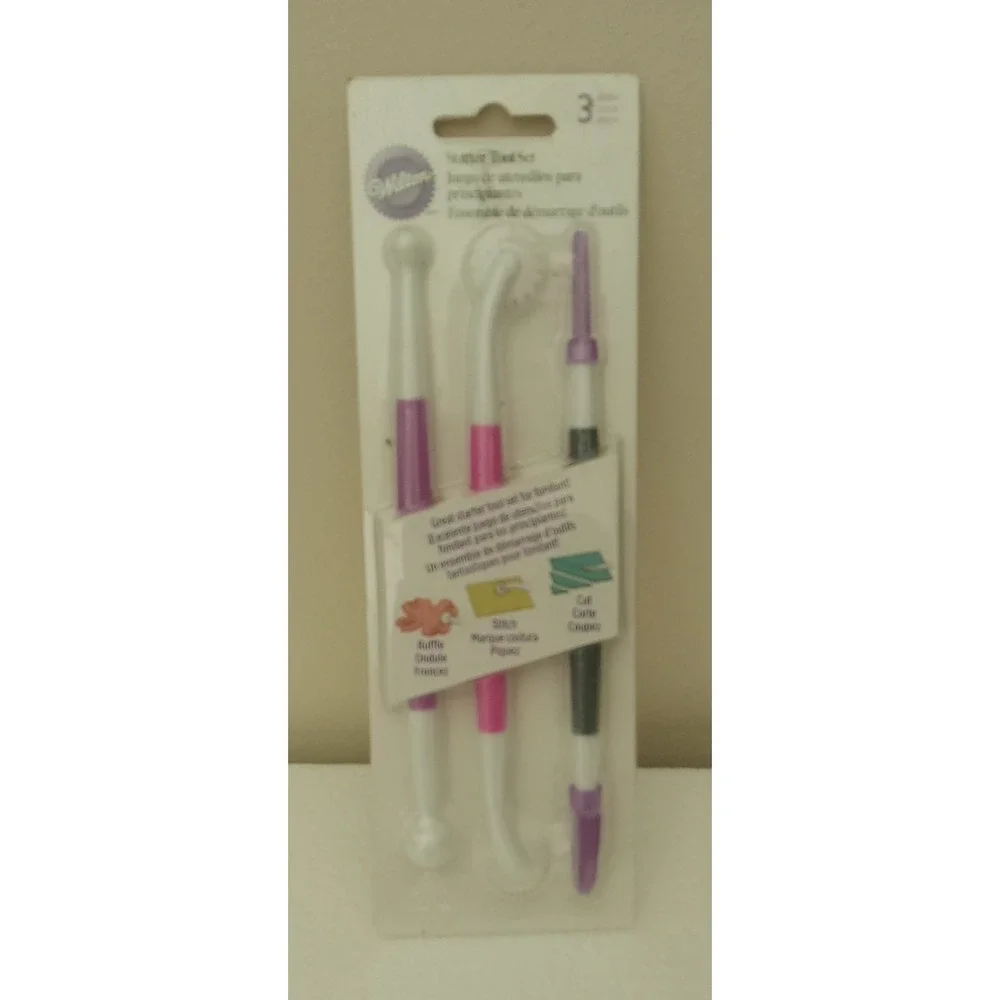 Wilton 3 pc Starter Tool Set Fondant Cake Decorating Tool New